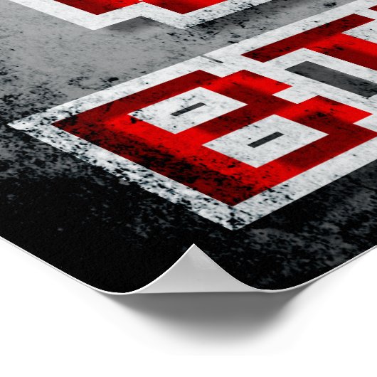 I Love 8 Bits Poster (Hoek)