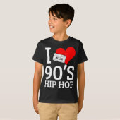 I Love 90's Hip Hop Rap T-shirt (Voorkant volledig)