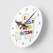 I Love a Child With Autism Ronde Klok (Hoek)
