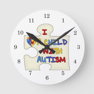 I Love a Child With Autism Ronde Klok