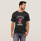 I Love A Good Weiner Retro Hotdog Cookout Saying T-shirt (Voorkant volledig)