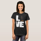 I Love A My Dog Rottweiler T-shirt (Voorkant volledig)