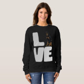 I Love A My Dog Rottweiler Trui (Voorkant volledig)