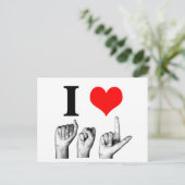 I Love A-S-L Briefkaart (Staand voorkant)