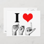 I Love A-S-L Briefkaart (Voorkant / Achterkant)