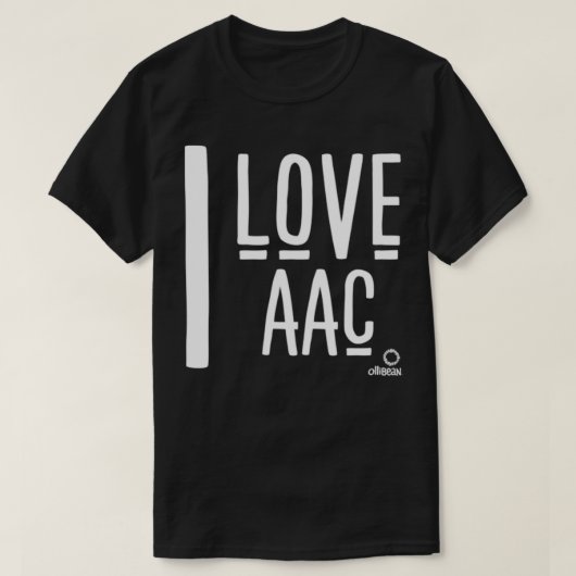 I Love AAC T-shirt (Design voorkant)
