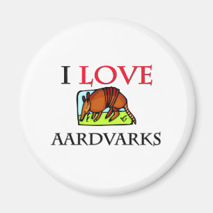 I Love Aardvarks Magneet