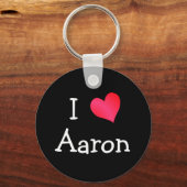 I Love Aaron Sleutelhanger (Voorkant)