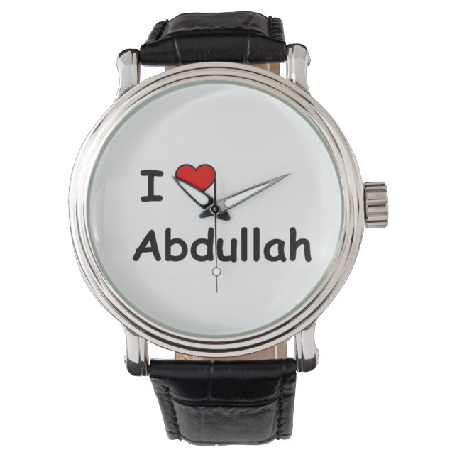 I Love Abdullah Horloge (Voorkant)