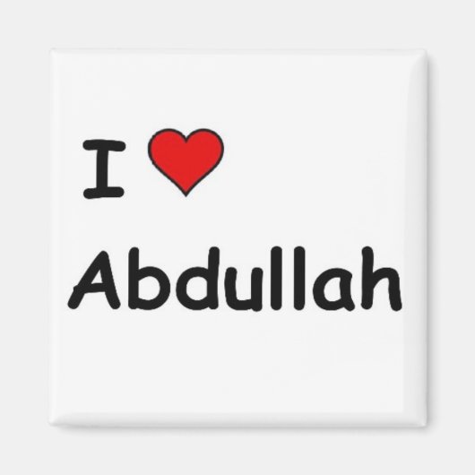 I Love Abdullah Magneet (Voorkant)