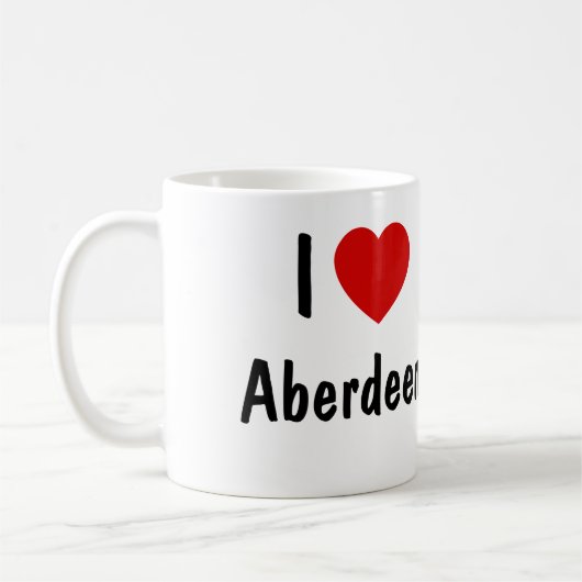 I Love Aberdeen Koffiemok (Links)