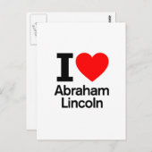 I Love Abraham Lincoln Briefkaart (Voorkant / Achterkant)