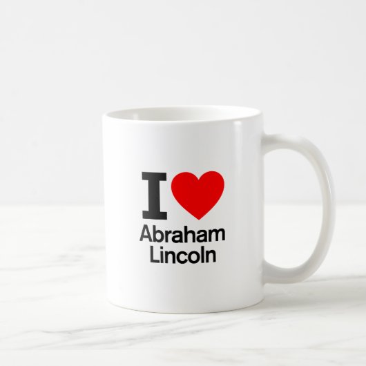 I Love Abraham Lincoln Koffiemok (Rechts)