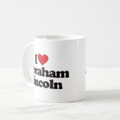 I Love Abraham Lincoln Koffiemok (Voorkant links)