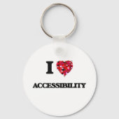 I Love Accessibility Sleutelhanger (Voorkant)