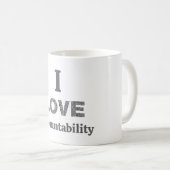 I Love Accountability Coffee Mug Koffiemok (Voorkant rechts)