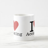 I ❤️ Love Accounting - Boekhoudkundige afdeling -  Koffiemok (Center)