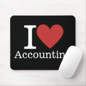 I ❤️ Love Accounting - Boekhoudkundige afdeling. - Muismat (Met muis)
