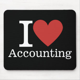 I ❤️ Love Accounting - Boekhoudkundige afdeling. - Muismat
