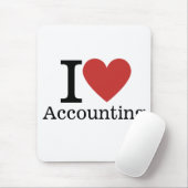I ❤️ Love Accounting - Boekhoudkundige afdeling. - Muismat (Met muis)