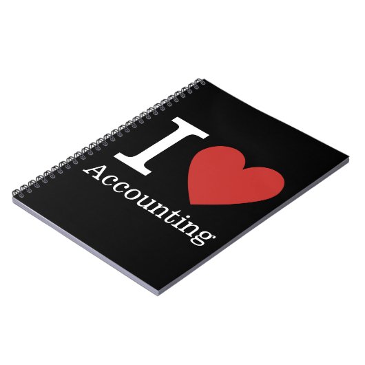 I ❤️ Love Accounting - Boekhoudkundige afdeling NO Notitieboek (Linkerzijde)