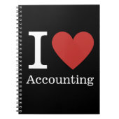 I ❤️ Love Accounting - Boekhoudkundige afdeling NO Notitieboek (Voorkant)