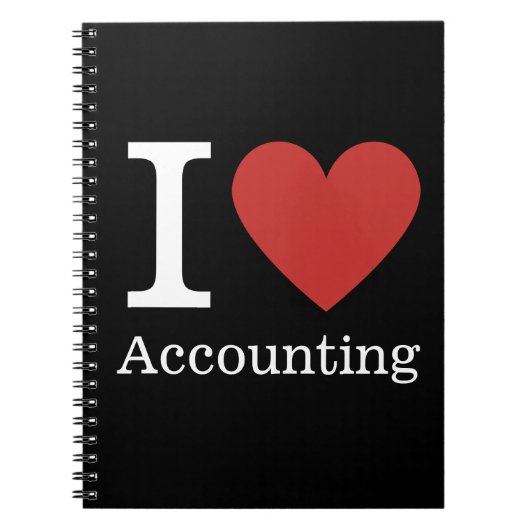 I ❤️ Love Accounting - Boekhoudkundige afdeling NO Notitieboek (Voorkant)