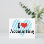 I Love Accounting Briefkaart (Staand voorkant)