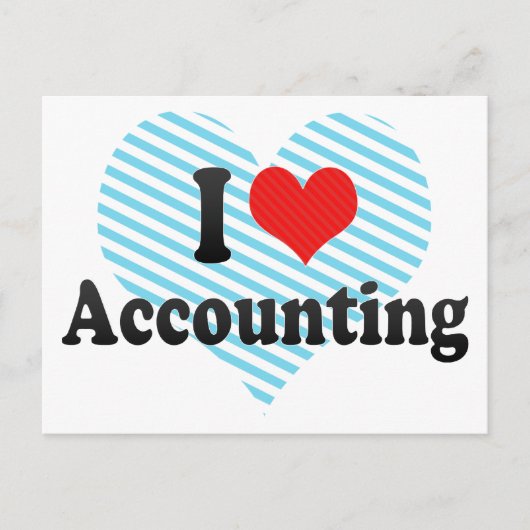 I Love Accounting Briefkaart (Voorkant)