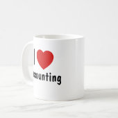 I Love Accounting Koffiemok (Voorkant links)