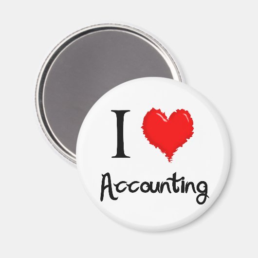 i-love accounting magneet (Voorkant / Achterkant)