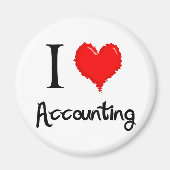 i-love accounting magneet (Voorkant)