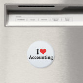 I Love Accounting Magneet (Insitu (Vaatwasser))