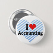 I Love Accounting Ronde Button 5,7 Cm (Voorkant /achterkant)