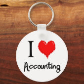 i-love accounting sleutelhanger (Voorkant)
