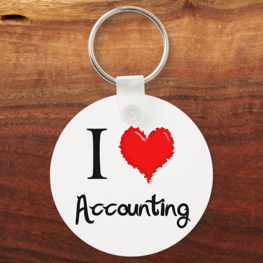i-love accounting sleutelhanger (Voorkant)
