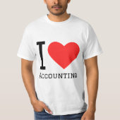 I love accounting t-shirt (Voorkant)