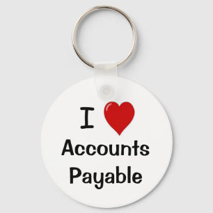 I Love Accounts Payable - I Heart Accounts Payable Sleutelhanger