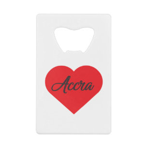 I Love Accra - Ghana Creditkaart Flessenopener