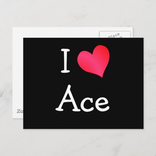 I Love Ace Briefkaart (Voorkant / Achterkant)