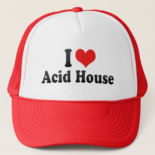 I Love Acid House Trucker Pet (Voorkant)