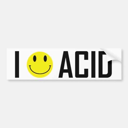 I Love Acid Sticker 2 (Voorkant)