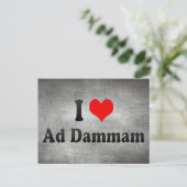 I Love Ad Dammam, Saudi-Arabië Briefkaart (Staand voorkant)