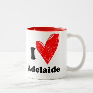 I love Adelaide Tweekleurige Koffiemok