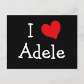 I Love Adele Briefkaart (Voorkant)