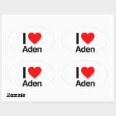 i love aden ovale sticker (Vel)