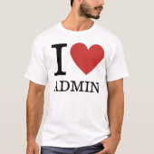 I ❤️ Love Admin (voor medewerkers) T-shirt (Voorkant)