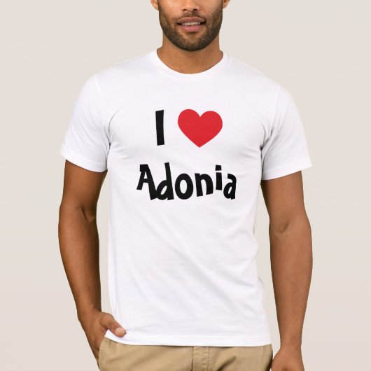 I Love Adonia T-shirt (Voorkant)