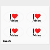 i love adrian ovale sticker (Vel)