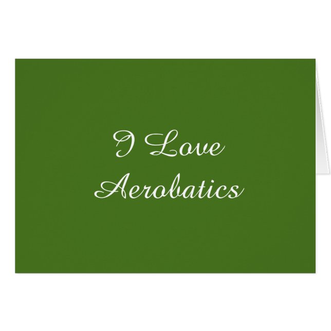 I Love Aerobatics (Voorkant Horizontaal)